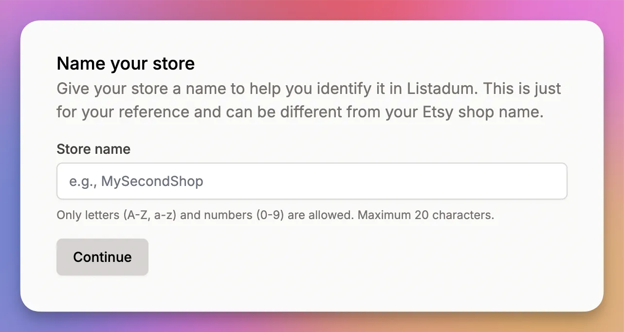 Manage multiple Etsy shops from one place