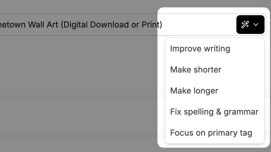 Write good quality titles using AI
