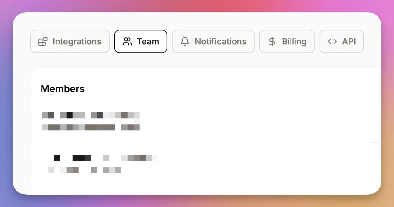 Access Team feature in Store settings