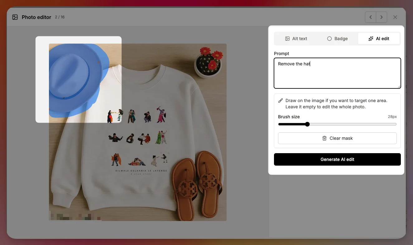 Retouch photos with AI