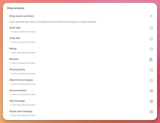 Shop level opportunities